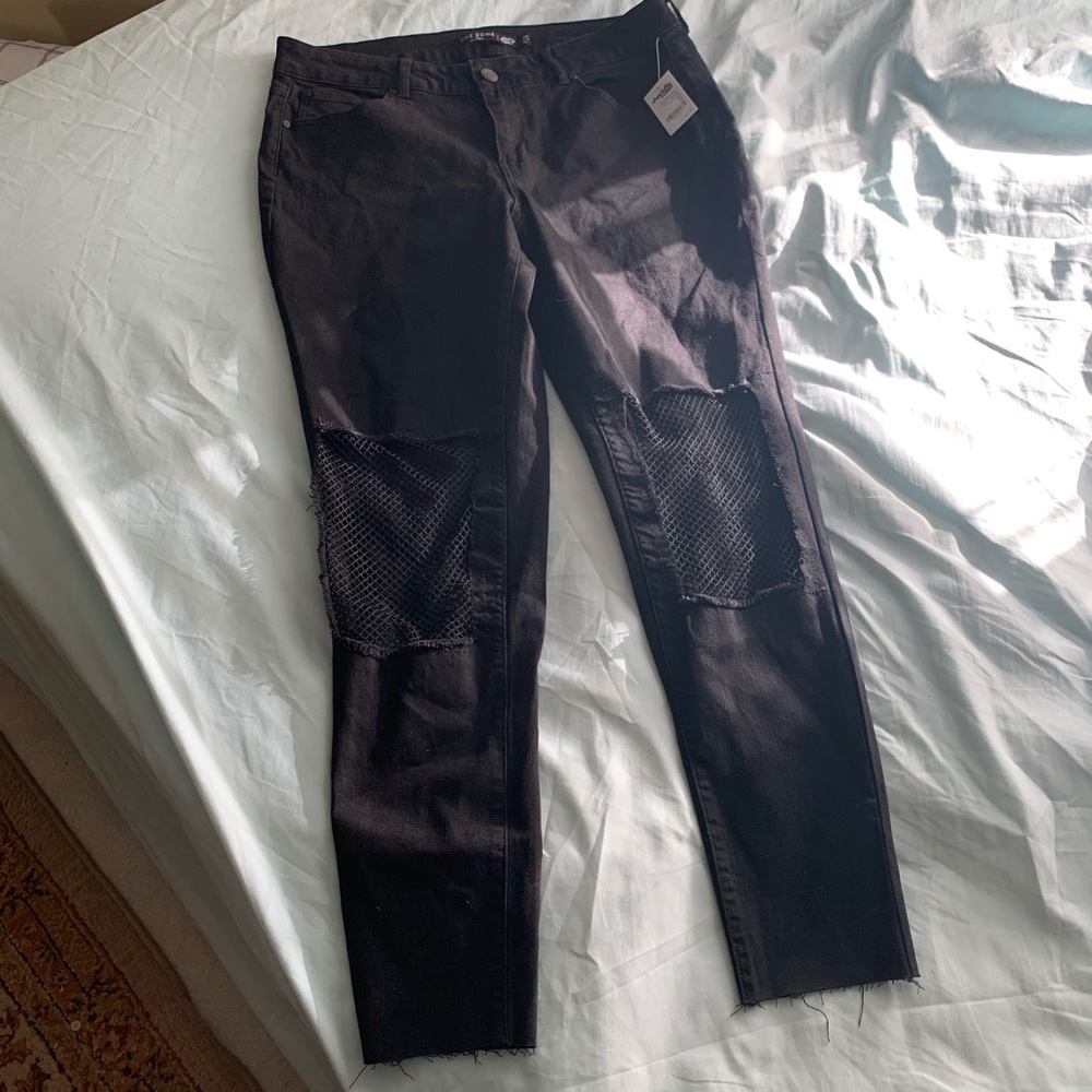 Black Jeans with knee design
